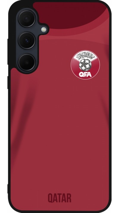 Samsung Galaxy A36 Case Hülle - Silikon schwarz Katar 2022 personalisierbares Fussballtrikot