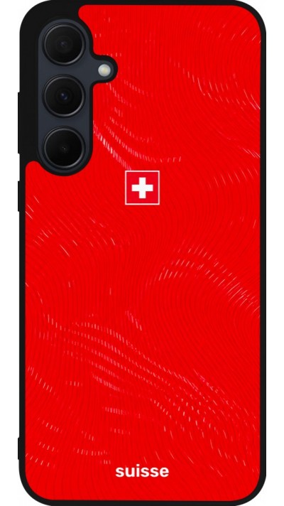 Samsung Galaxy A36 Case Hülle - Silikon schwarz Schweiz 2026 personalisierbares Fussballtrikot