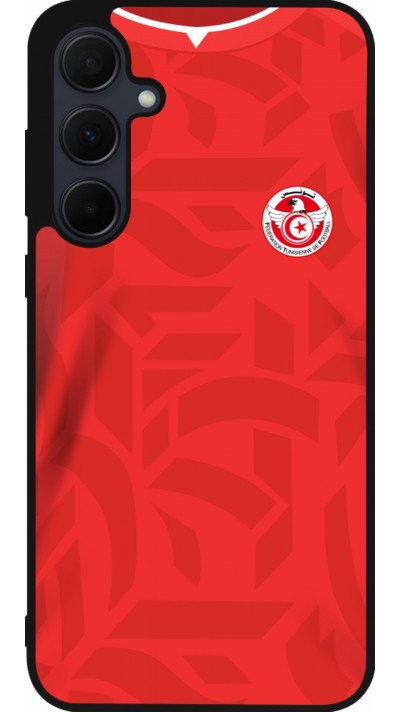 Samsung Galaxy A36 Case Hülle - Silikon schwarz Tunesien 2022 personalisierbares Fussballtrikot
