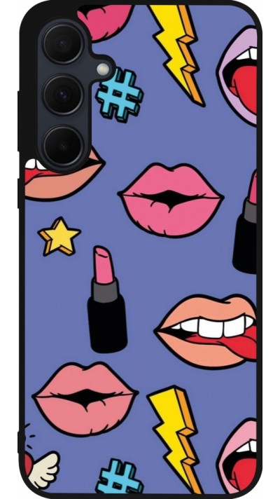 Samsung Galaxy A36 Case Hülle - Silikon schwarz Lips and lipgloss