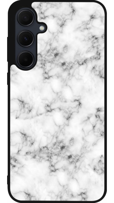 Samsung Galaxy A36 Case Hülle - Silikon schwarz Marble 01
