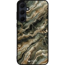 Samsung Galaxy A36 Case Hülle - Silikon schwarz Oliv Marmor