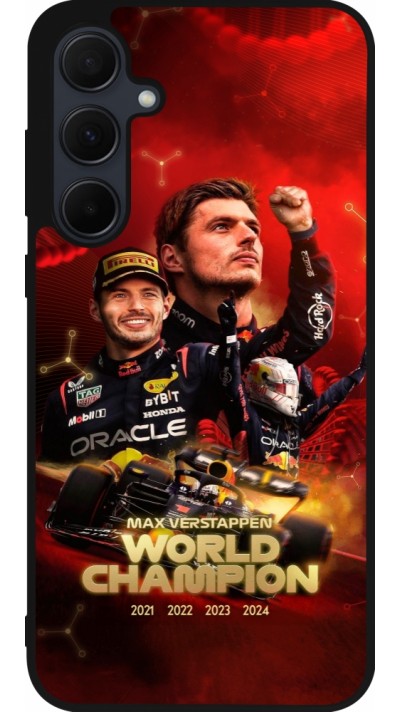 Samsung Galaxy A36 Case Hülle - Silikon schwarz Max Verstappen Champion 2023