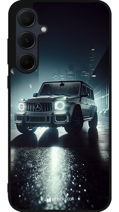 Samsung Galaxy A36 Case Hülle - Silikon schwarz Mercedes G AMG Nacht