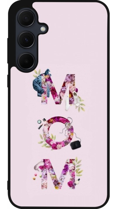 Samsung Galaxy A36 Case Hülle - Silikon schwarz Mom 2024 girly mom