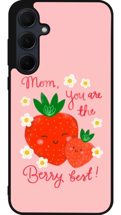 Samsung Galaxy A36 Case Hülle - Silikon schwarz Mom 2026 Berry best