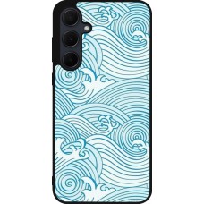 Samsung Galaxy A36 Case Hülle - Silikon schwarz Ocean Waves