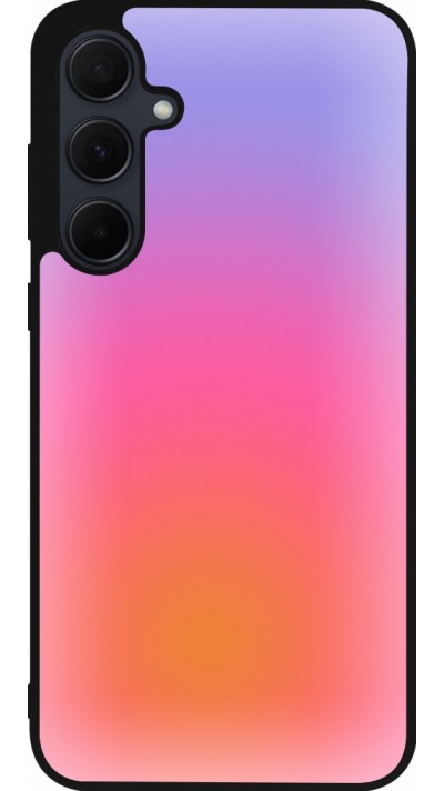 Samsung Galaxy A36 Case Hülle - Silikon schwarz Orange Pink Blue Gradient