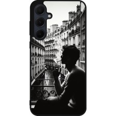 Samsung Galaxy A36 Case Hülle - Silikon schwarz Parisian Smoker