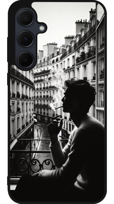 Samsung Galaxy A36 Case Hülle - Silikon schwarz Parisian Smoker