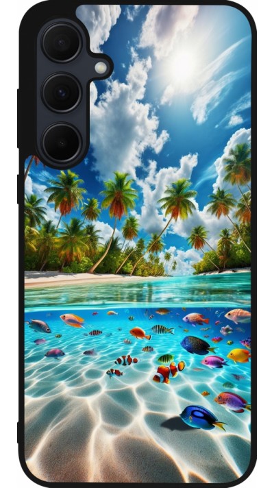 Samsung Galaxy A36 Case Hülle - Silikon schwarz Strandparadies