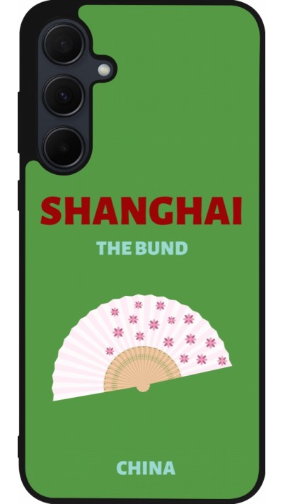 Samsung Galaxy A36 Case Hülle - Silikon schwarz Pop Summer Destination Shanghai
