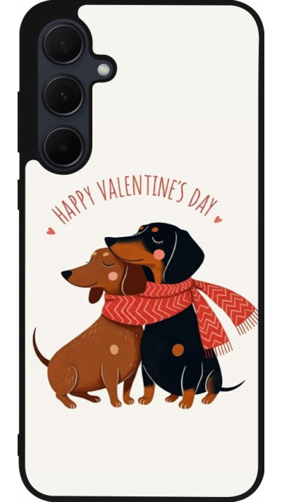 Samsung Galaxy A36 Case Hülle - Silikon schwarz Saint Valentines Day 26 Happy Valentine