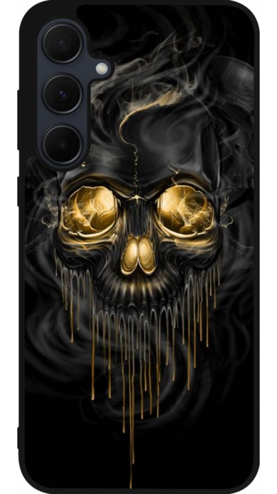 Samsung Galaxy A36 Case Hülle - Silikon schwarz Skull 02