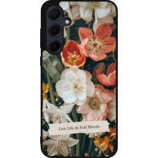 Samsung Galaxy A36 Case Hülle - Silikon schwarz Full Bloom Spring 2026