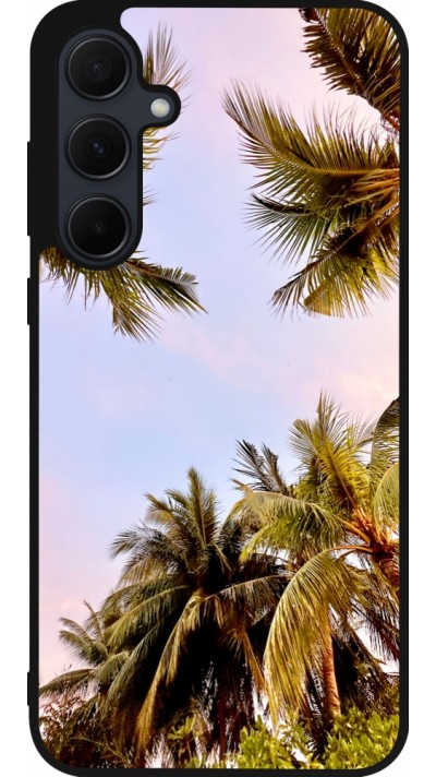 Samsung Galaxy A36 Case Hülle - Silikon schwarz Summer 2023 palm tree vibe