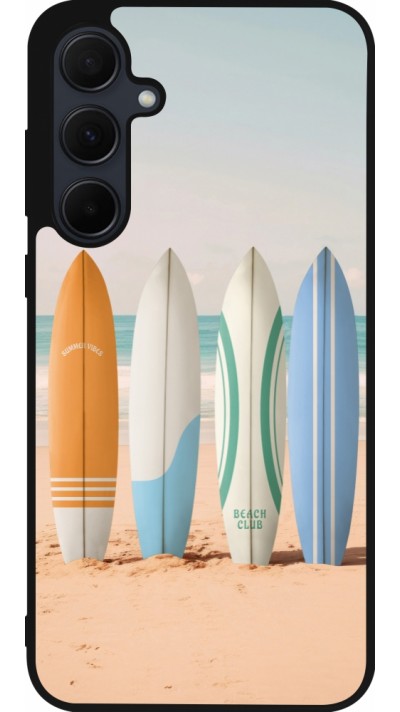 Samsung Galaxy A36 Case Hülle - Silikon schwarz Summer surfboard 2025
