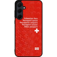 Samsung Galaxy A36 Case Hülle - Silikon schwarz Swiss Passport