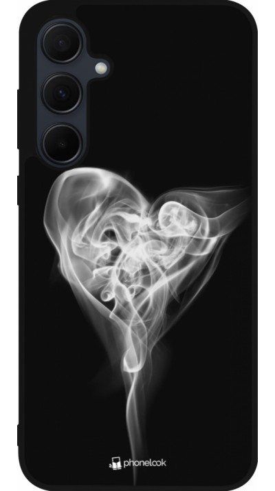 Samsung Galaxy A36 Case Hülle - Silikon schwarz Valentine 2022 Black Smoke