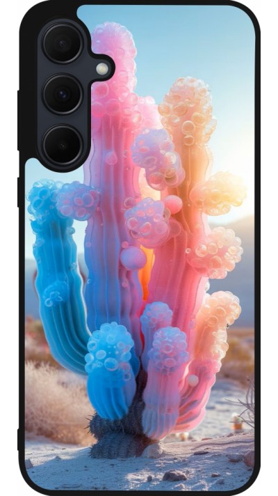 Samsung Galaxy A36 Case Hülle - Silikon schwarz Artificial vegetation 2025