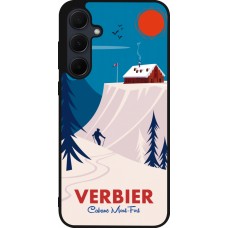 Samsung Galaxy A36 Case Hülle - Silikon schwarz Verbier Cabane Mont-Fort