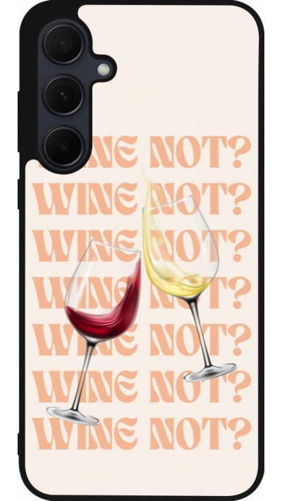 Samsung Galaxy A36 Case Hülle - Silikon schwarz Wine not