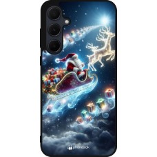 Samsung Galaxy A36 Case Hülle - Silikon schwarz Weihnachten 2023 Verzauberter Weihnachtsmann