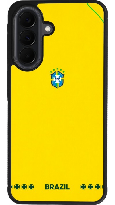 Samsung Galaxy A37 Case Hülle - Silikon schwarz Brasilien 2026 personalisierbares Fussballtrikot