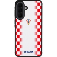 Coque Samsung Galaxy A37 - Silicone rigide noir Maillot de football Croatie 2026 personnalisable
