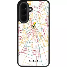 Samsung Galaxy A37 Case Hülle - Silikon schwarz Ghana 2026 personalisierbares Fussballtrikot