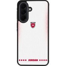 Samsung Galaxy A37 Case Hülle - Silikon schwarz Jordanien 2026 personalisierbares Fussballtrikot