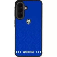 Samsung Galaxy A37 Case Hülle - Silikon schwarz Usbekistan 2026 personalisierbares Fussballtrikot