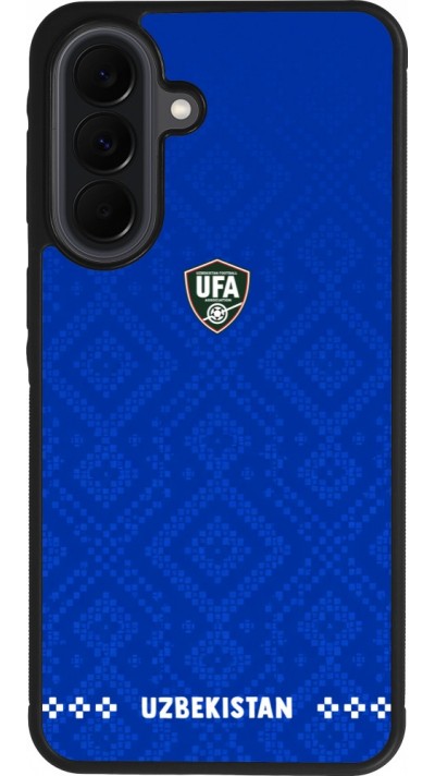 Samsung Galaxy A37 Case Hülle - Silikon schwarz Usbekistan 2026 personalisierbares Fussballtrikot