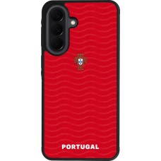 Samsung Galaxy A37 Case Hülle - Silikon schwarz Portugal 2026 personalisierbares Fussballtrikot