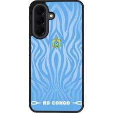 Samsung Galaxy A37 Case Hülle - Silikon schwarz Demokratische Republik Kongo 2026 personalisierbares Fussballtrikot