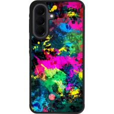 Samsung Galaxy A37 Case Hülle - Silikon schwarz Splash paint