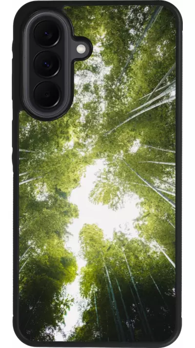 Samsung Galaxy A37 Case Hülle - Silikon schwarz Spring 23 forest blue sky