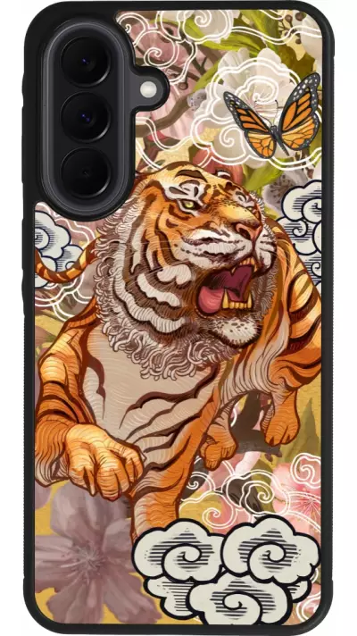 Samsung Galaxy A37 Case Hülle - Silikon schwarz Spring 23 japanese tiger
