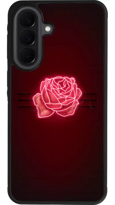 Samsung Galaxy A37 Case Hülle - Silikon schwarz Spring 23 neon rose