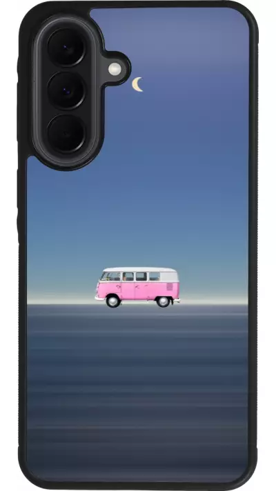 Samsung Galaxy A37 Case Hülle - Silikon schwarz Spring 23 pink bus