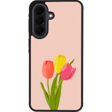 Samsung Galaxy A37 Case Hülle - Silikon schwarz Spring 23 tulip trio