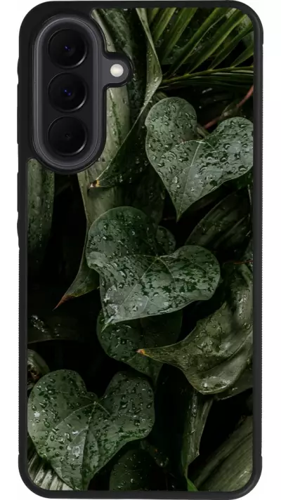 Samsung Galaxy A37 Case Hülle - Silikon schwarz Spring 23 fresh plants