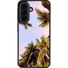 Samsung Galaxy A37 Case Hülle - Silikon schwarz Summer 2023 palm tree vibe