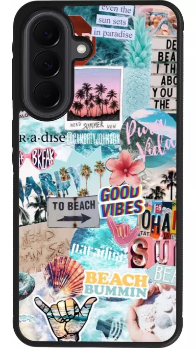 Samsung Galaxy A37 Case Hülle - Silikon schwarz Summer 20 collage
