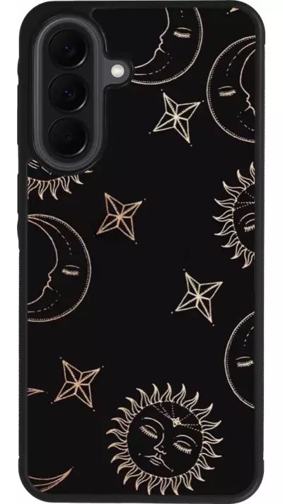 Samsung Galaxy A37 Case Hülle - Silikon schwarz Suns and Moons