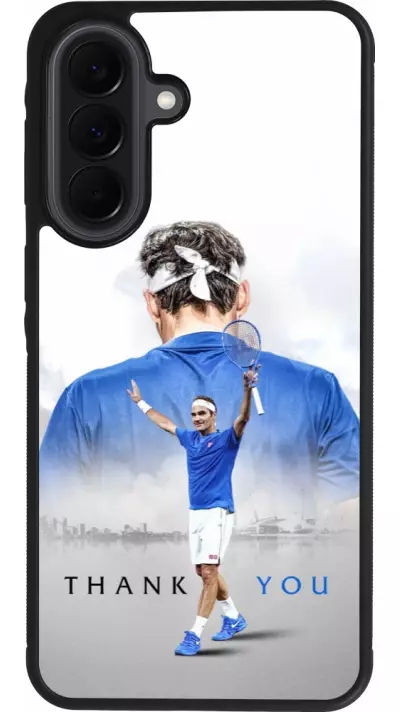 Samsung Galaxy A37 Case Hülle - Silikon schwarz Thank you Roger
