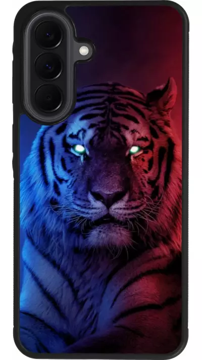 Samsung Galaxy A37 Case Hülle - Silikon schwarz Tiger Blue Red