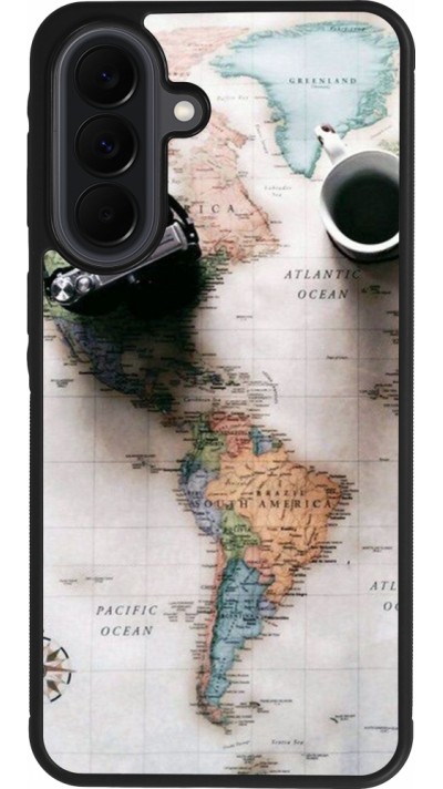 Samsung Galaxy A37 Case Hülle - Silikon schwarz Travel 01