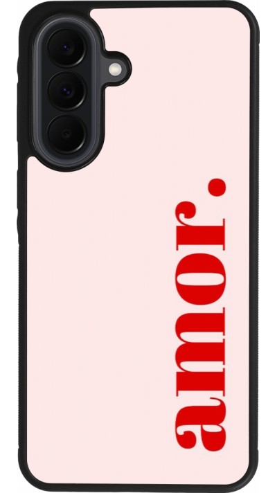 Samsung Galaxy A37 Case Hülle - Silikon schwarz Valentine 2024 amor
