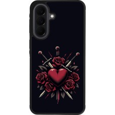 Samsung Galaxy A37 Case Hülle - Silikon schwarz Valentine 2024 gothic love